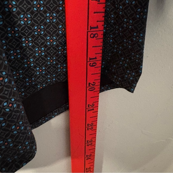 Rafter C pro flex 45 men’s size XLT black blue geometric pearl snap shirt - Picture 8 of 9